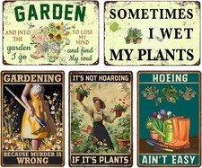 Metal Garden Decor - Unique Gardening Gifts for Women, Funny Garden Signs for Ou
