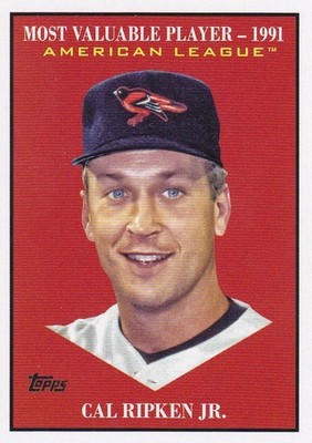 CAL RIPKEN TOPPS UPDATE MVP MOST VALUABLE PLAYER INSERT ORIOLES #MV-27 2025