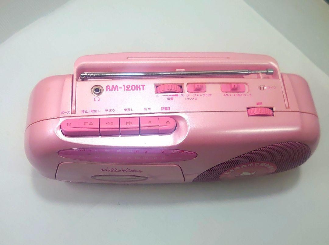 Hello Kitty Retro AM FM Radio Cassette Recorder RM 120KT Showa
