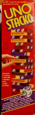 Mattel Uno STACKO Gesellschaftspiel 1994 Vintage Komplett