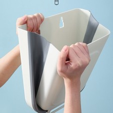 Space Saving Foldable Trash Bin for Kitchen Cabinets Hanging Storage Solution