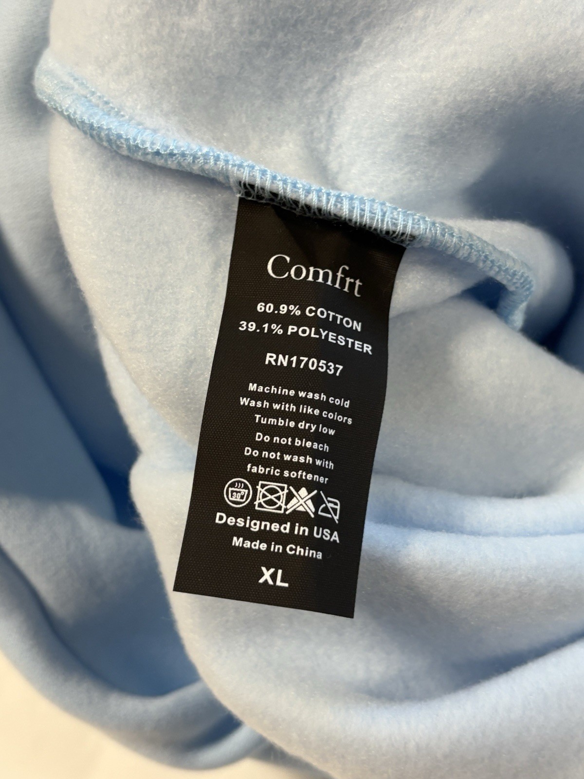 Comfrt Pastel sweatpants Color- Baby Blue Unisex Adult Size XL