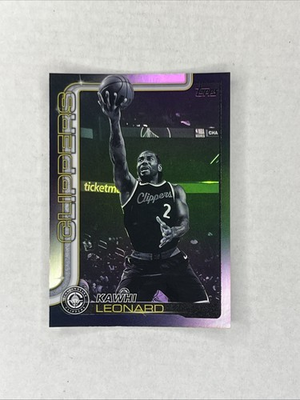 #ad 2025 26 KAWHI LEONARD Topps Target Exclusive Black Friday Blackout Foil #142 $1.50