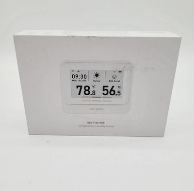 Inkbird 3.71  Display Temperature Humidity Sensor Model IBS-TH5-WiFi White OB