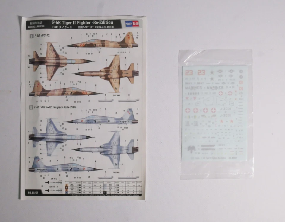 Northrop F-5E Tiger II Hobby Boss 1/72 - Immagine 3 di 4