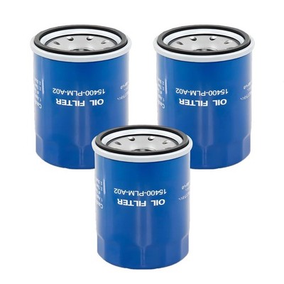 3Pack Oil Filters For 02-24 Honda Accord Civic Acura Pilot Odyssey 15400-PLM-A02