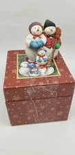 Lang And Wise "Jolly Snow Folk" SBB #34 Snowman Family Ornament 1999 1st edition
