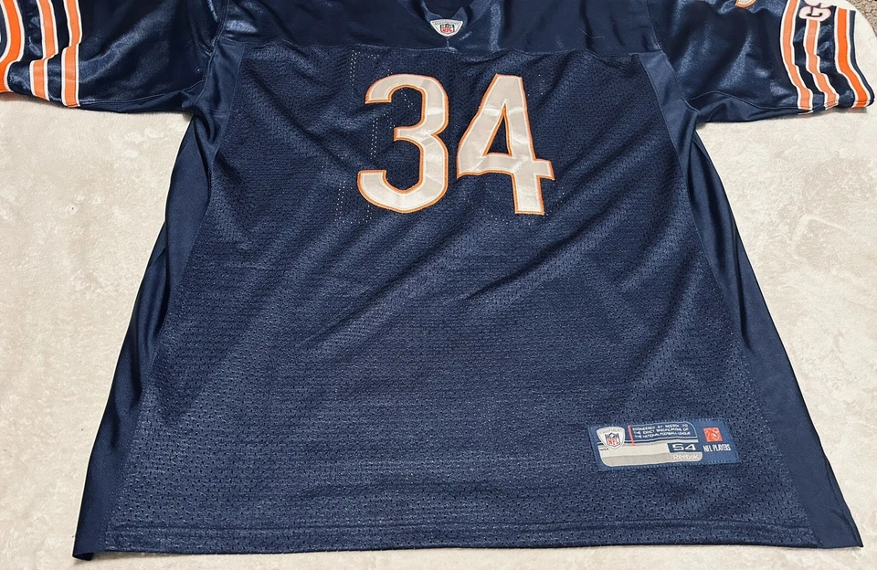 Costurado Reebok On Field Walter Payton #34 masculino tamanho 54 - Imagem 2 de 4