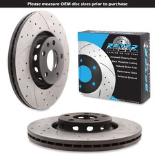 DISCHI FRENO ANTERIORI FORATI SCANALATI 312mm PER SKODA SUPERB 2.8 V6 2.0 2.5 TDI 02+