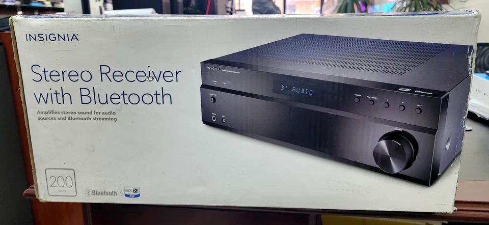 Insignia NS STR514 2 Channel 200 Watt Stereo Receiver with Bluetooth - Image 2 of 4