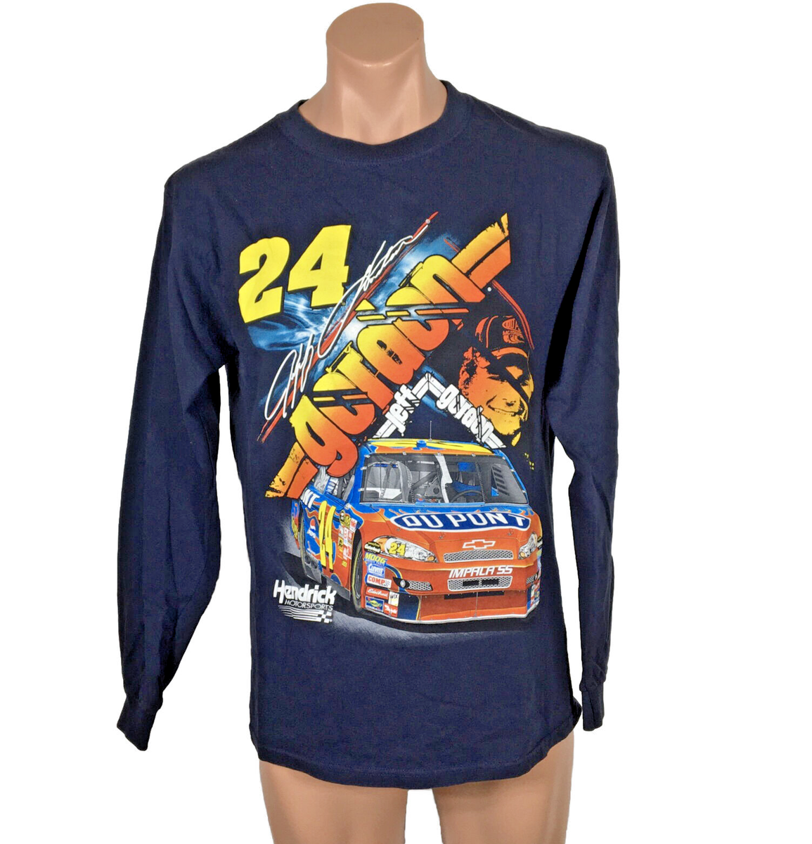NASCAR DU PONT GORDON ナスカー　ゴードン　長袖Tシャツ Vtg 1995 Jeff Gordon Dupont NASCAR T-shirt White XL 90s Auto