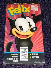 Felix The Cat Cartoon Classics VHS Brand New Factory Sealed Unicon Release