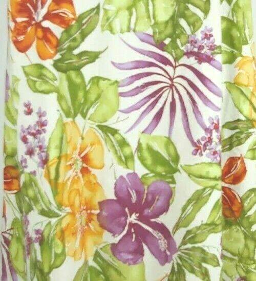 Talbots Petites Multi- Colored Flat Front Floral … - image 9