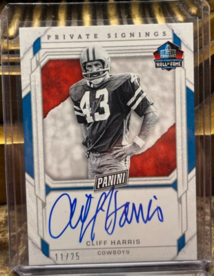 Cliff Harris 2022 Panini The National Convention on-card Autograph Auto #d 11/25