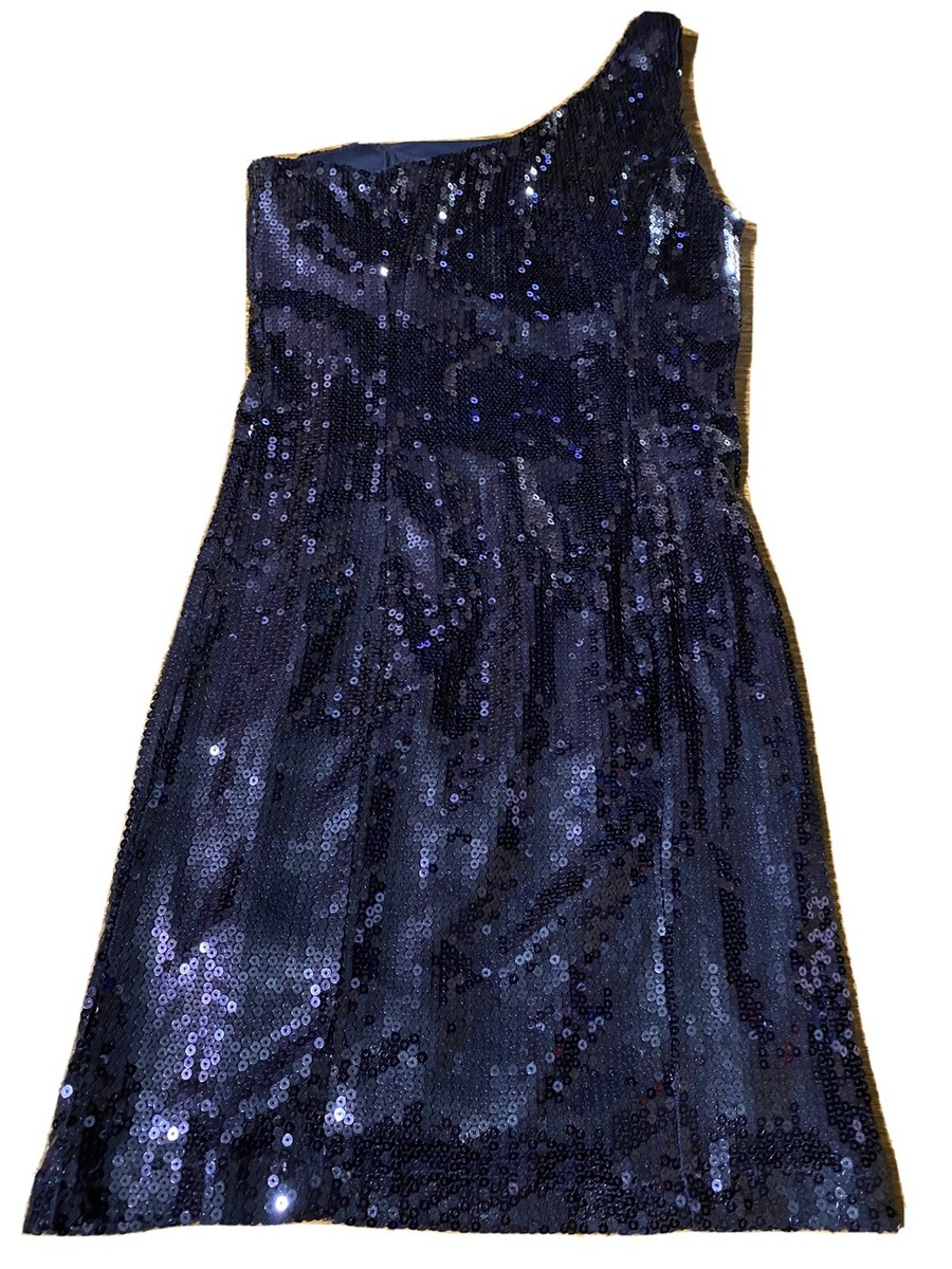 blue sequin dress juniors VIOLET WEEKEND JUNIORS' PEARL & SEQUIN LACE UP BALLGOWN SKY / 13/14