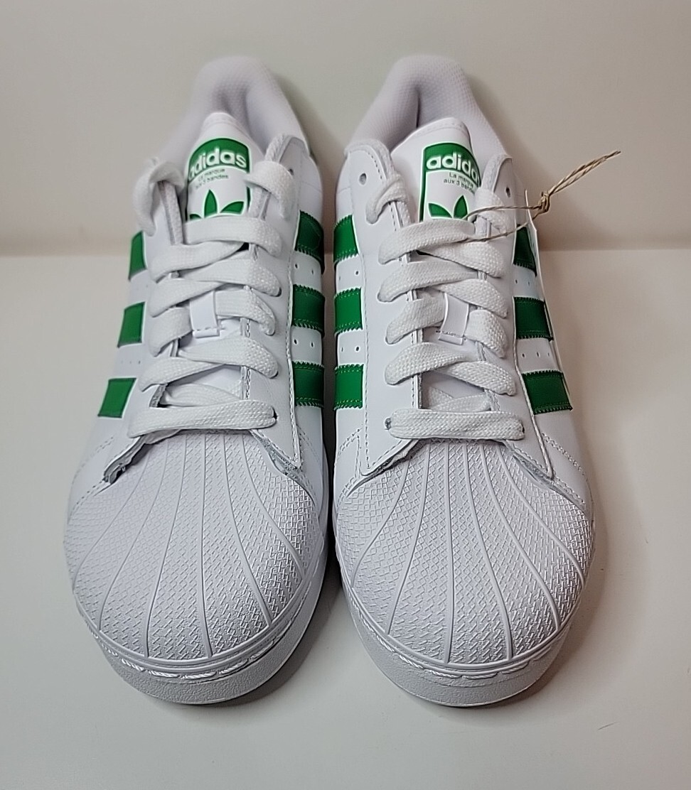 adidas Superstar XLG Low White Green IF8069 Size 10 US #4 | eBay