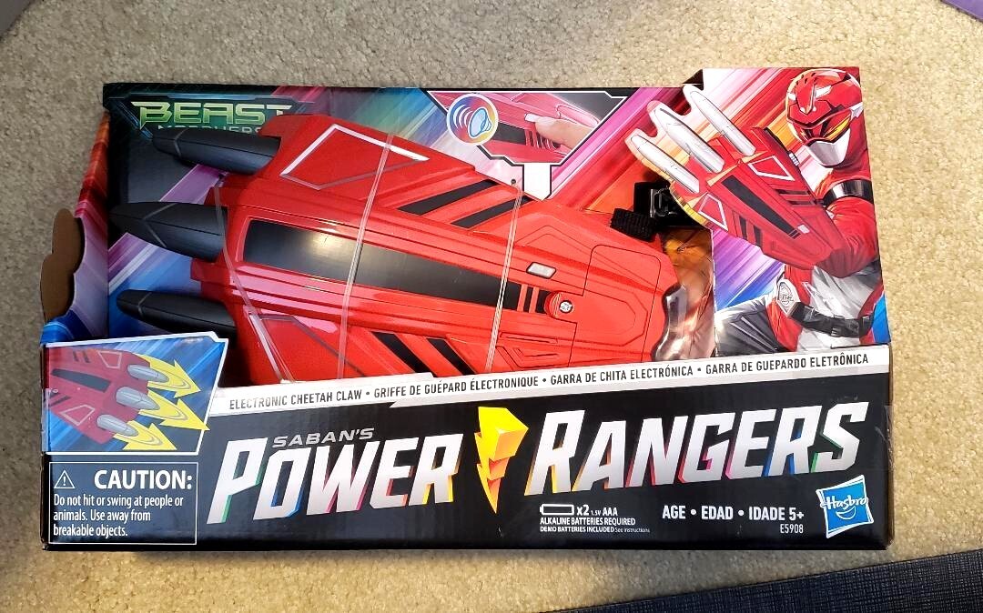 Power Rangers Beast Morphers Electronic Cheetah Claw Red Ranger