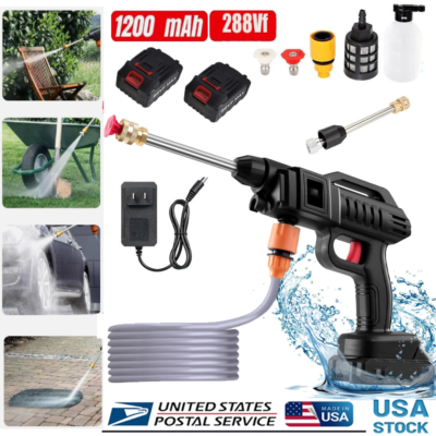 #ad #ad Cordless Electric High Pressure Water Spray Car Gun Portable Washer Cleaner Yard $32.59