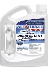 Wet & Forget Indoor Mold & Mildew Cleaner, 64 Fl. Oz. 802064 - White Jug
