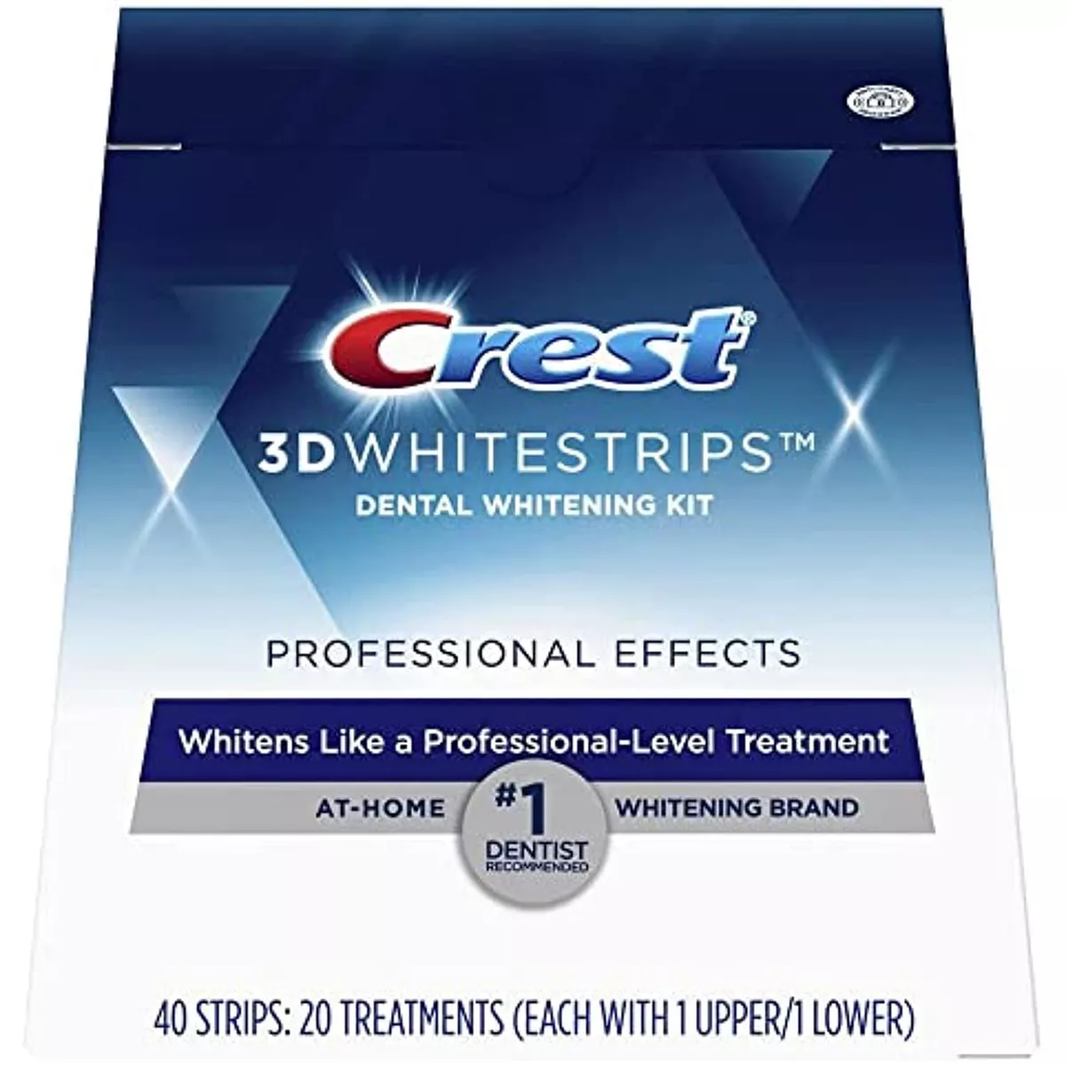 Crest 3D White Whitestrips Professional Effects, 40 count