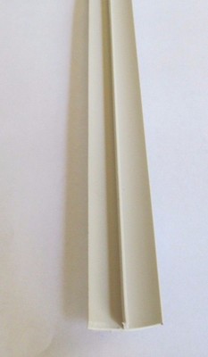 2 Ivory Rigid Plastic Ceiling/Sidewall Batten Trim Pieces – Snap-On For RV & Trailer Interiors