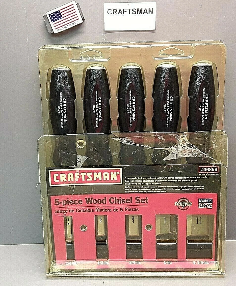 Craftsman 5 piece wood on sale chisel set