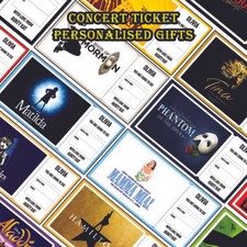 CONCERT TICKETS GIFTS YOURE GOING TO SEE THEATRE PERSONALISED BIRTHDAY GIFT CARD