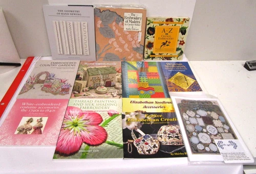 Lot of 12 Vintage Monogram Embroidery Broderie Books