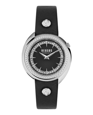 Versus Versace Womens Tortona Crystal Stainless Steel 38mm Strap Fashion Watch