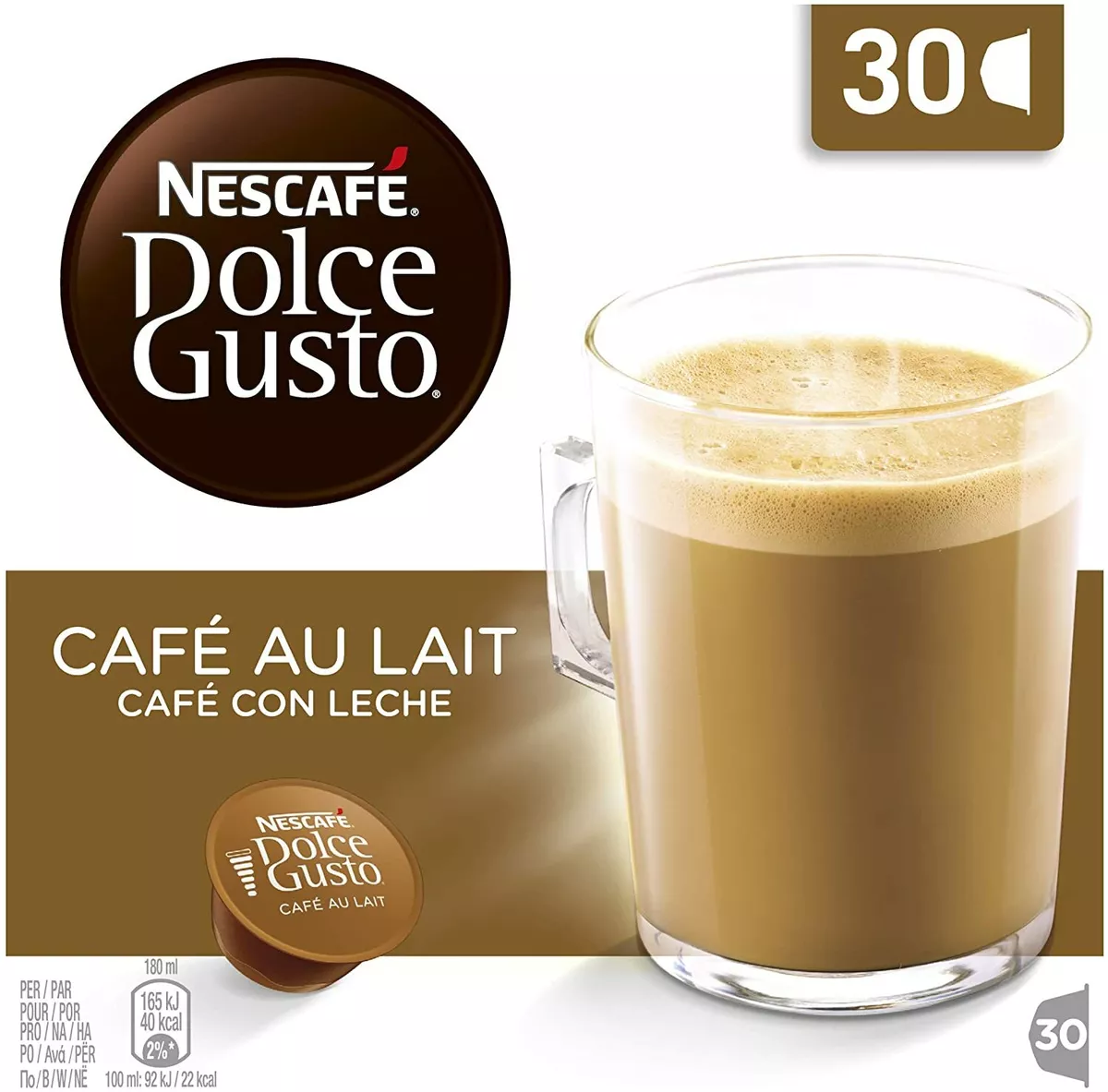 Dolce Gusto Café Au Lait pods