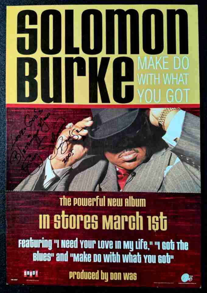 Poster Hand-Signed by Soul Music Legend Solomon Burke 2005 NM | eBay
