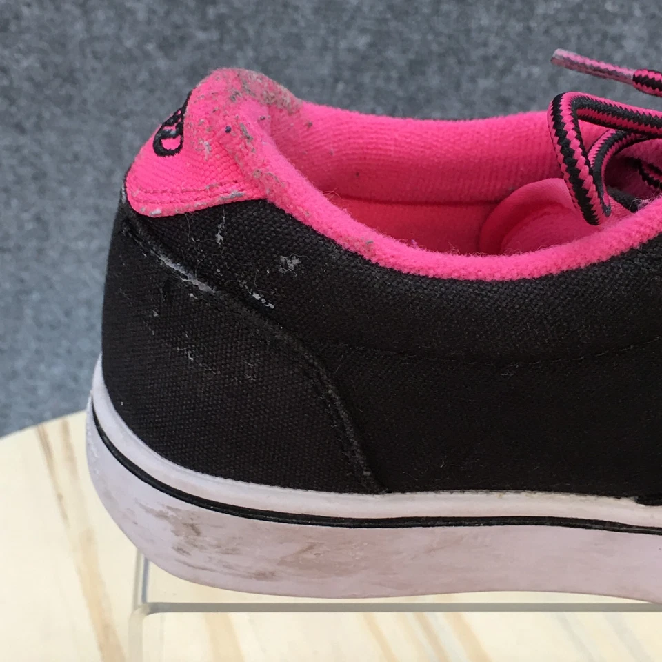 Zapatos Heelys Juveniles 4 Lanzamiento Zapatillas de Skate Negras Lona Con Cordones Parte Superior Baja Comodidad Foto 2 de 4