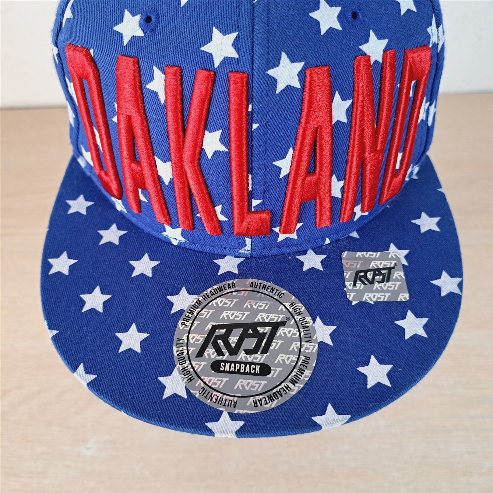 OAKLAND STARS PATTERN ADJUSTABLE SNAP BASEBALL HA… - image 8