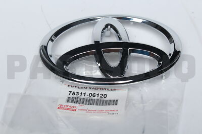 7531106120 Genuine Toyota EMBLEM, RADIATOR GRILLE (OR FRONT PANEL