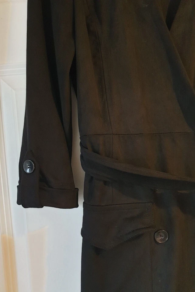 ZARA BLACK SOFT FAUX SUEDE BELTED PLAYSUIT SIZE L 10 12 - Image 3 of 4