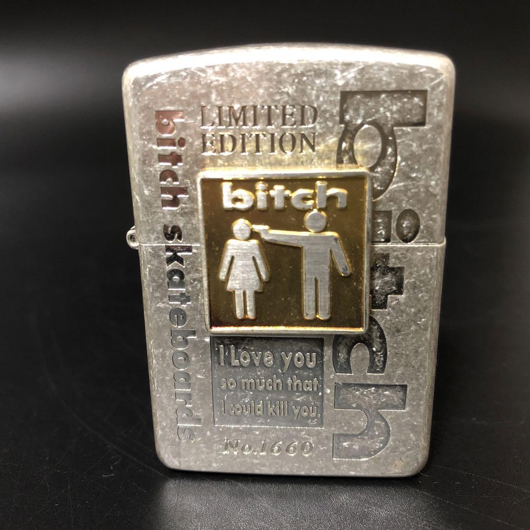 Limited Edition 1995 BITCH SKATEBOARDS ZIPPO Oil Lighter JP Limited Edition 1995 BITCH SKATEBOARDS ZIPPO Oil Lighter JP