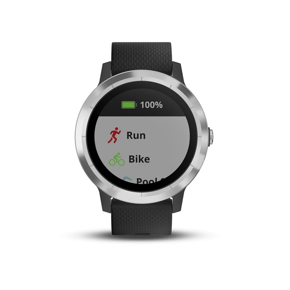 Garmin Vivoactive 3 GPS Smartwatch Black Stainless 010-01769-01