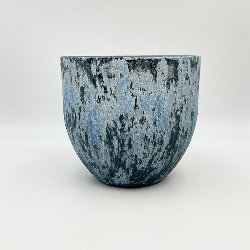 Sem Dark Blue Ceramic Indoor plant pot D20cm - 第 1/3 張圖片