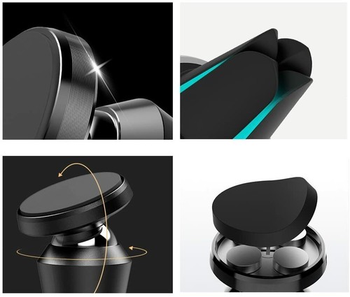 Rose Gold Magnetische Lüftungsgitter Halterung Auto KFZ Halter Handy GPS Ständer 360° - Bild 9 von 10