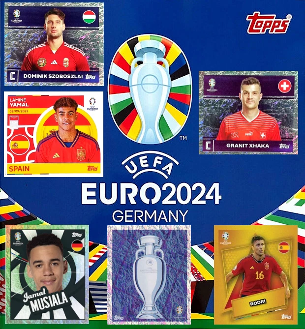 Topps Euro 2024 Germany Stickers - (Intro - Hosts - Group A - Group B) - 1/3 - Photo 1/1