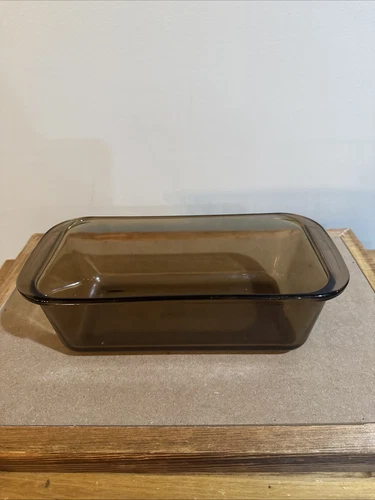 Pyrex Corning Ware 213 Amber Glass Bread Loaf Baking Dish Pan USA Vintage 1.5 L