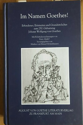 Im Namen Goethes! Erfundenes Erinnertes und Grundsätzliches 250. Geburtstag Buch