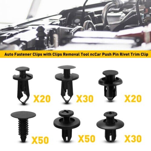 Clip per paraurti parafango, rivetti in plastica per auto, 100 pezzi rivetti in plastica per auto