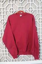 Vintage Fruit of the Loom Sweatshirt Mens XL Red USA Made Casual Outdoors Men