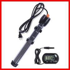 500W Submersible Aquarium Heater with Adjustable Thermostat  Free Thermometer