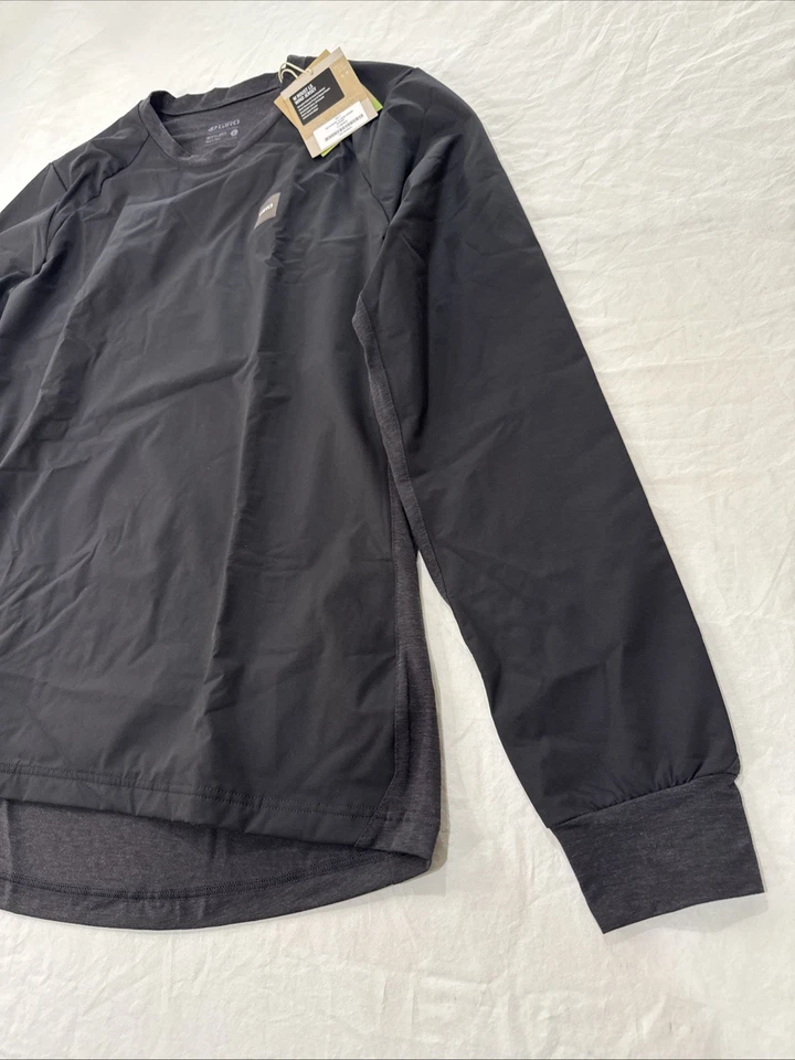 Jersey Giro Roust Manga Larga Viento Hombre US Grande Negro - Nuevo con Etiquetas Foto 3 de 4