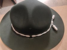 Stratton Campaign Hat Smokey Bear Ranger Green Felt 6 7/8 Made in USA.Vi