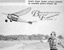 Megow SUPER QUAKER PLANS  PATTERNS Reduced to 80 size OT FF RC Model Airplane