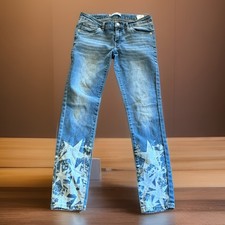 Girls Vintage Levi Jeans With Stars 14regular