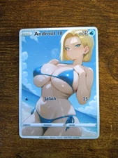 Beautiful Waifu Card - Android 18 Beach - Goddess ACG Custom DIY Fan Art Card